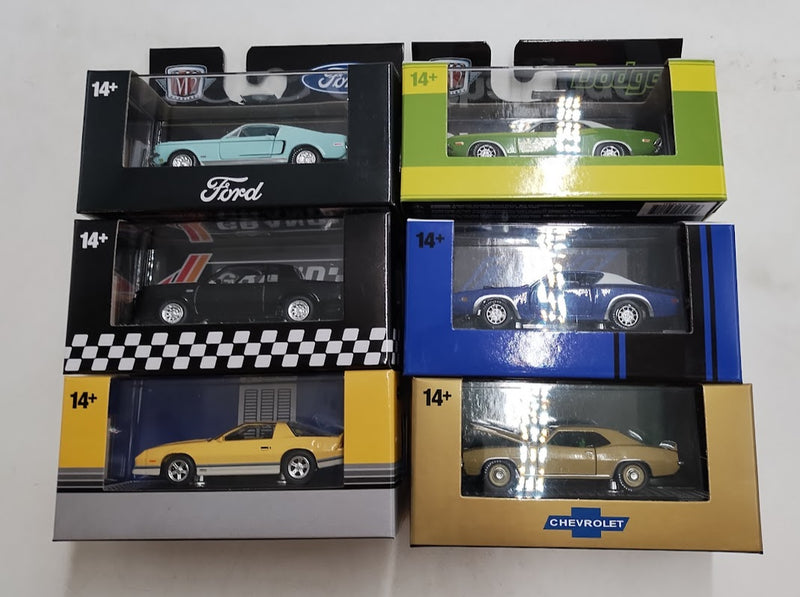 LOT OF 6!!!! M2 Machines Auto-thentics - 1:64 Scale