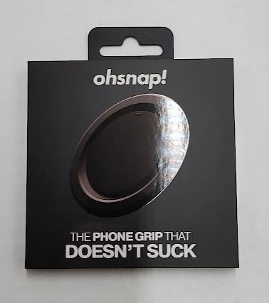 ohsnap! Snap Grip Luxe Magnetic Phone Grip Fits Any Phone - Obsidian Black
