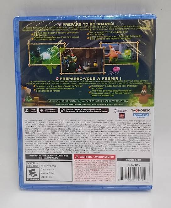 SpongeBob SquarePants: Titans of the Tide - PlayStation 5 - SEALED, DISC LOOSE
