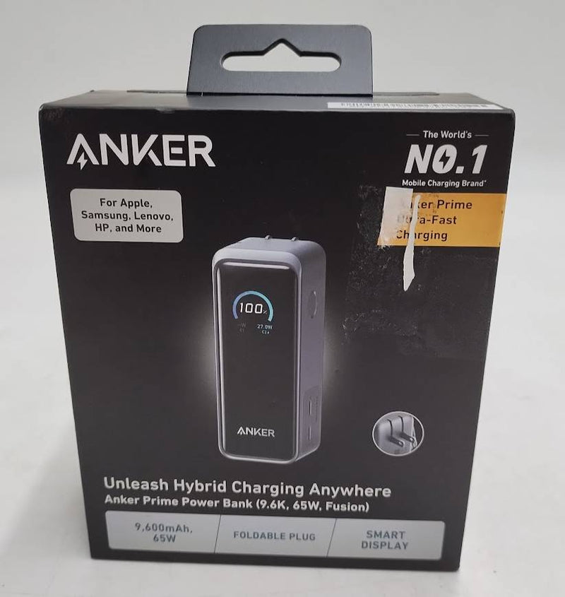 Anker 9600mAh 65W Prime Power Bank Fusion - Black **PRE OWNED**