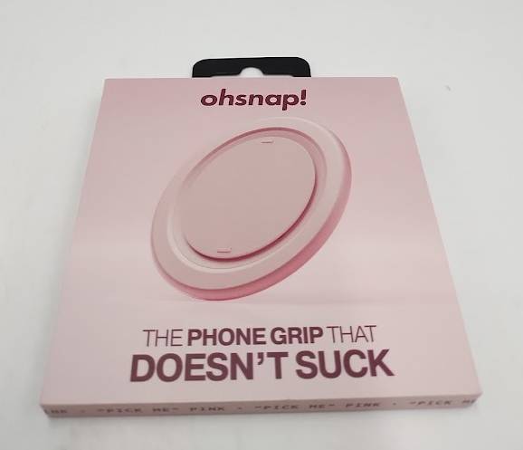 ohsnap! Snap Grip Luxe Magnetic Phone Grip - "Pick Me" Pink
