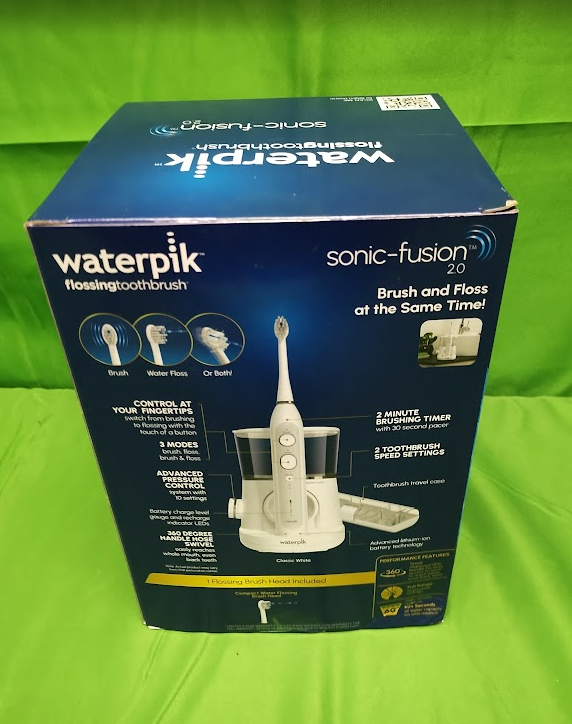 Waterpik Sonic-Fusion 2.0 Flossing Electric Toothbrush, White SEE DETAILS