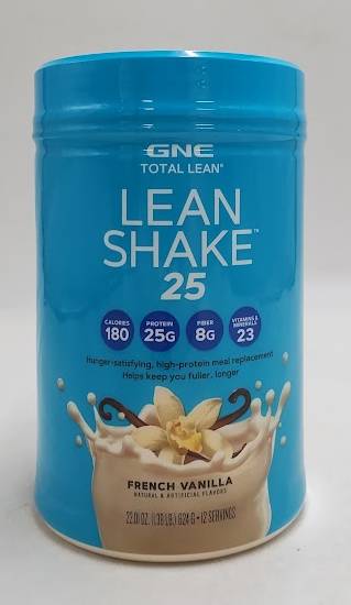 GNC Total Lean Shake 25 Burn French Vanilla 22oz EXP: 11/18/2027