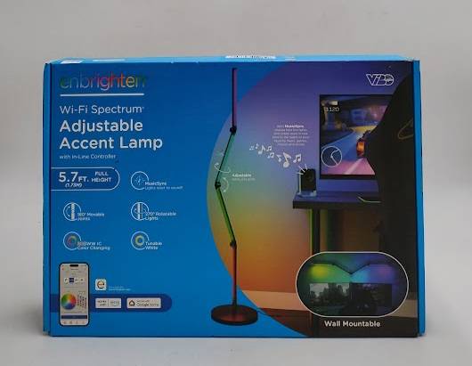 Enbrighten Vibe Wi-Fi Spectrum RGBWIC Adjustable Accent Lamp