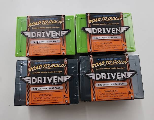 LOT OF 4 !! DRIVEN by Battat Motorsport Surprise Toy Vehicle Collectibles