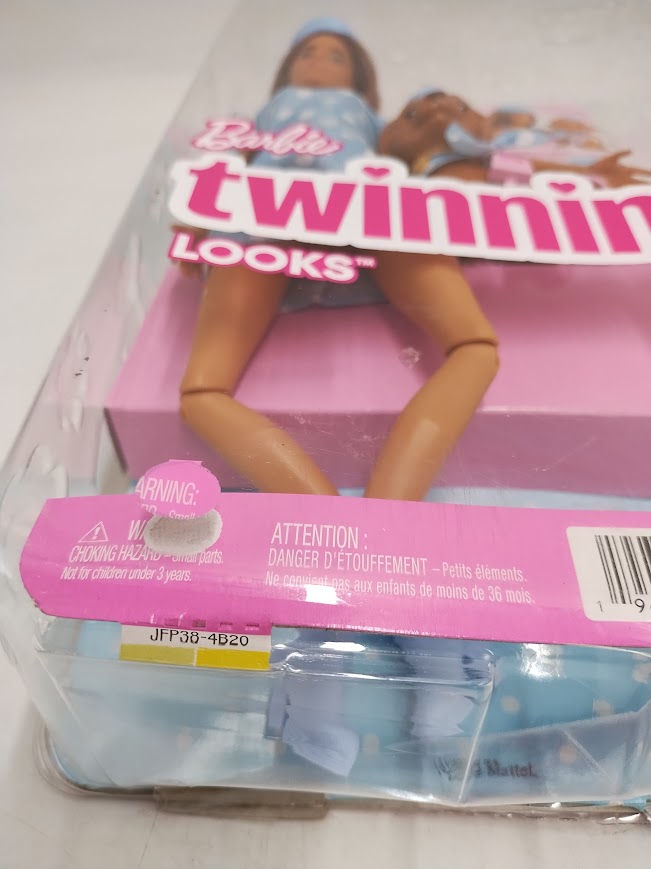 Barbie Twinning Looks Fashion Doll with Pet Dog Matching Blue Clothes SEE DETAILS
