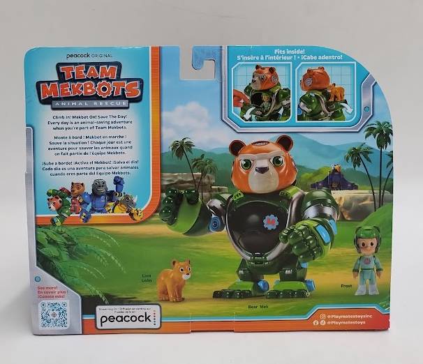 Team Mekbots: Animal Rescue Bear Mek with Frost Playset