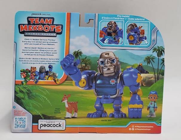 Team Mekbots: Animal Rescue Gorilla Mek with Mateo Playset