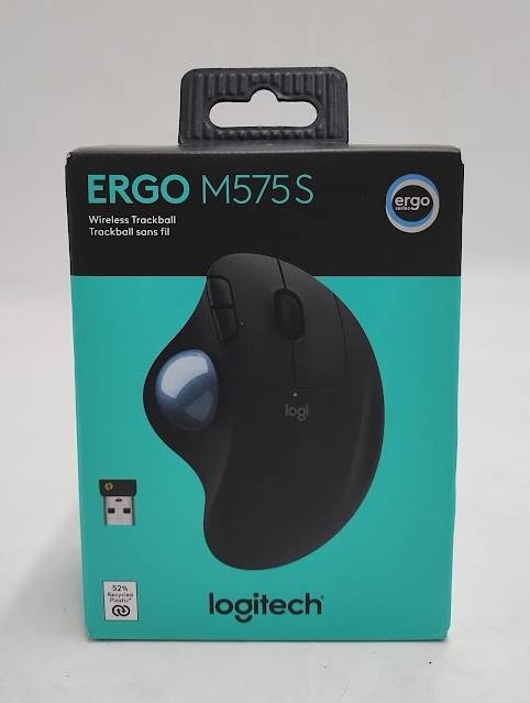 Logitech M575 Wireless Trackball Mouse: USB-A, Bluetooth