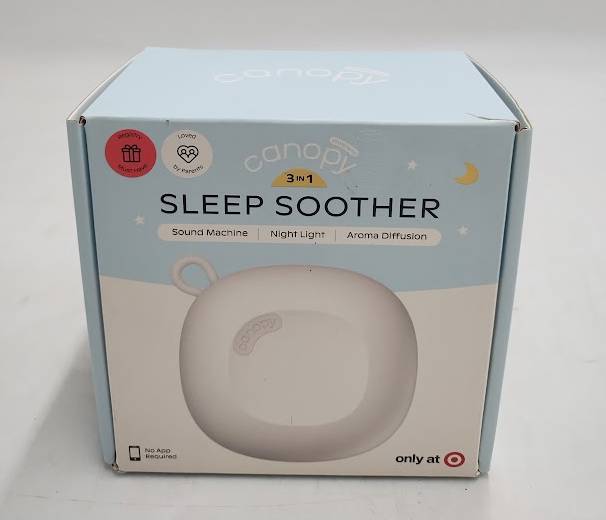 Canopy Sleep Soother Portable & Rechargeable USB Sound Machine - White