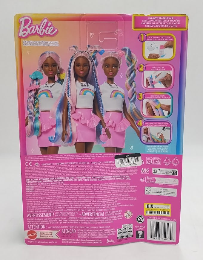 Barbie Rainbow Sparkle Hair Fashion Doll SEE DETAILS