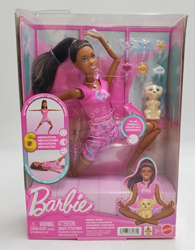 Barbie Mindful Moves Fashion Doll in Yoga Clothes Lights and Music, SEE DETAILS