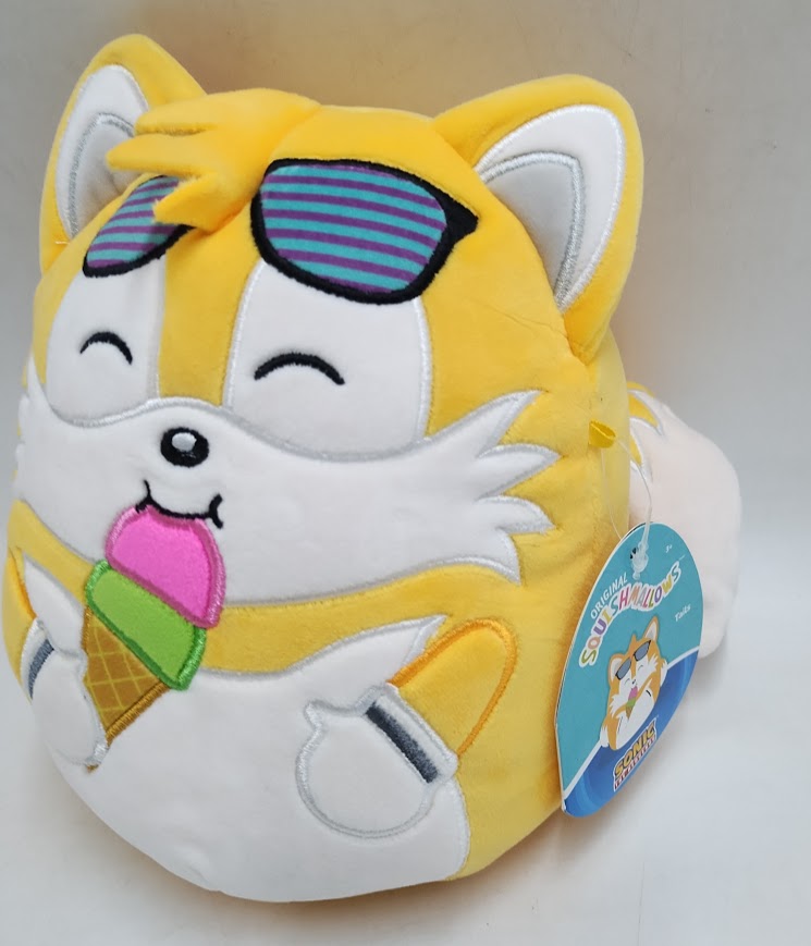 Squishmallows 8" Sega-Tails Holding Popsicle Toy