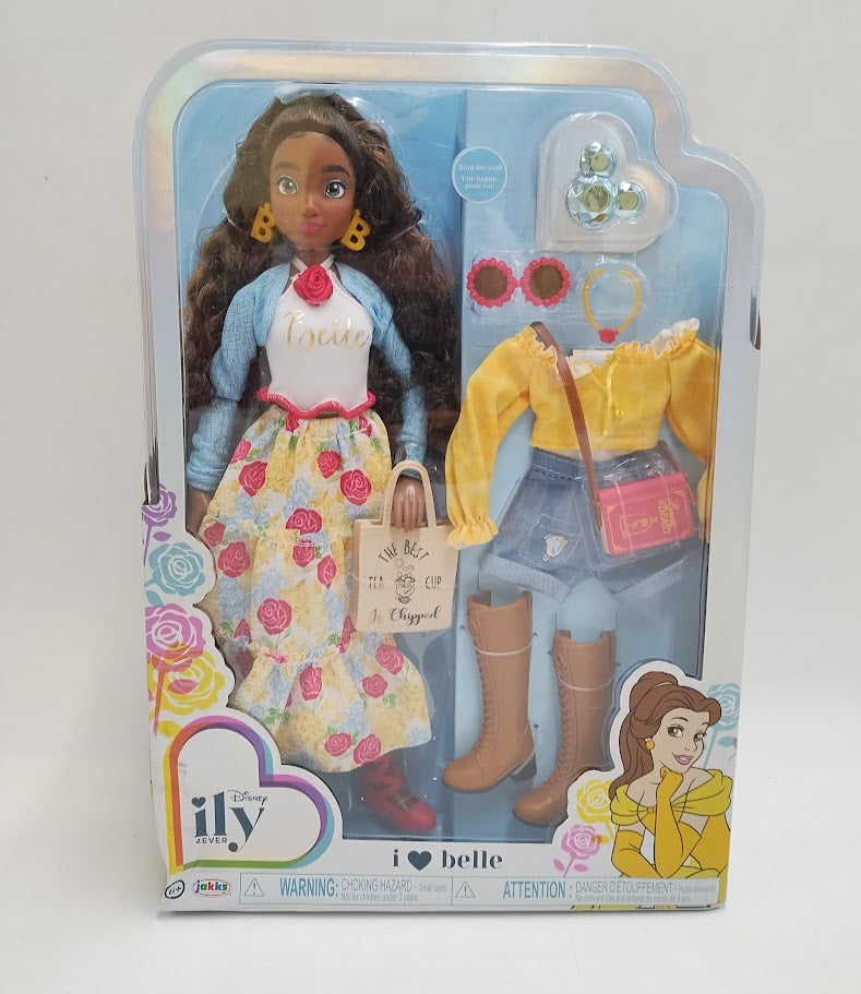 Disney ILY 4ever 12.5" Belle Doll Dark Brown Hair/Borown Eyes SEE DETAILS