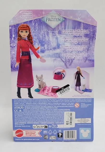 Disney Frozen Anna Doll & Wolf Cub Figure w/ 4 Nurturing Accessories SEE DETAILS