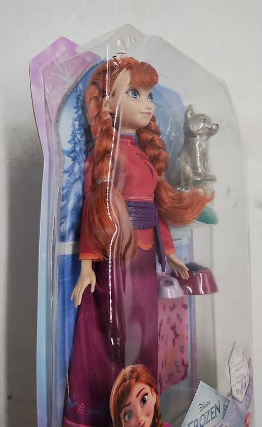 Disney Frozen Anna Doll & Wolf Cub Figure w/ 4 Nurturing Accessories SEE DETAILS