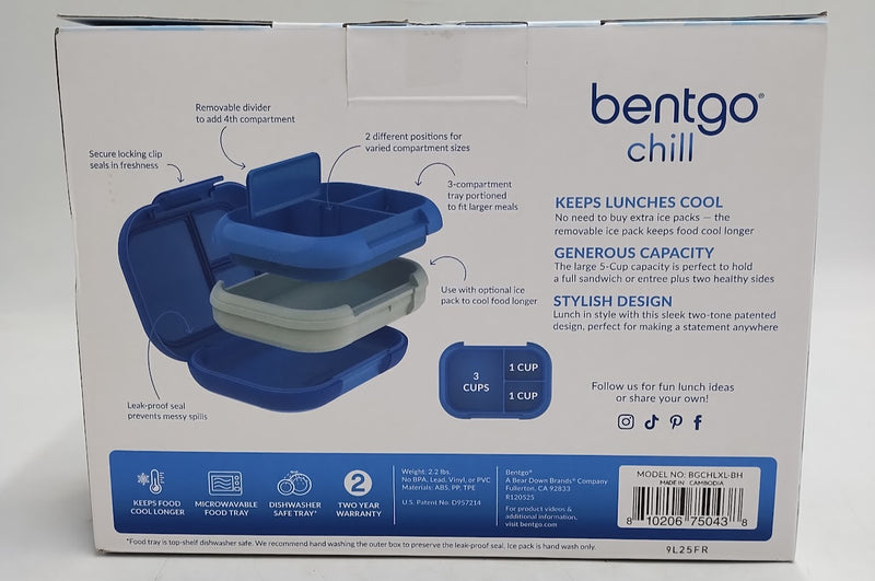 Bentgo Chill Max Leak Proof Lunch Box - Cobalt and Blue Horizon SEE DETAILS