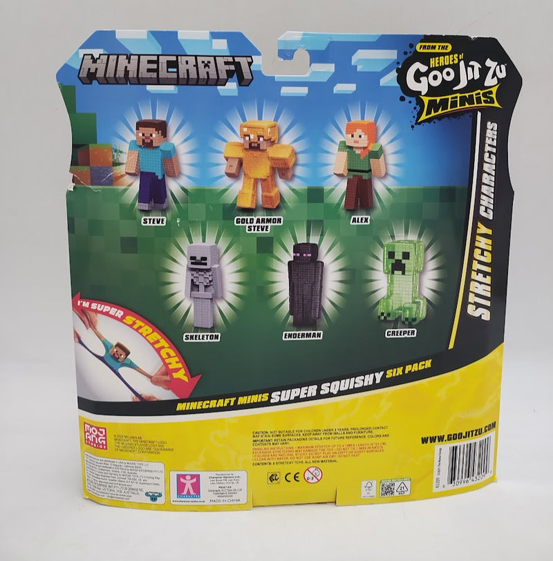 Goo Jit Zu Minecraft Mini Figure 6-pack SEE DETAILS