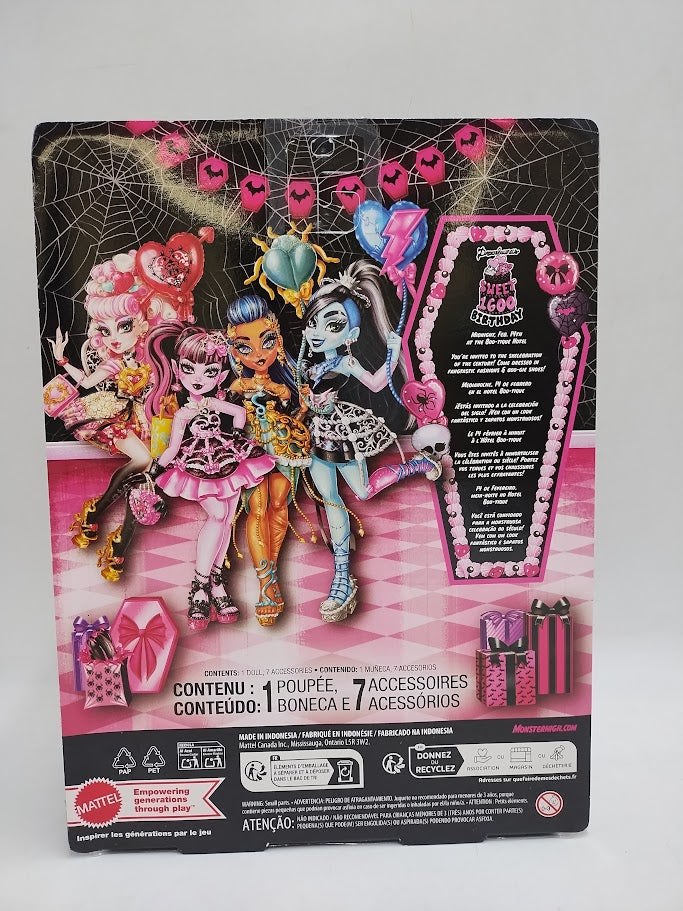 Monster High Scary Sweet Birthday Cleo De Nile Doll in Party Dress SEE DETAILS