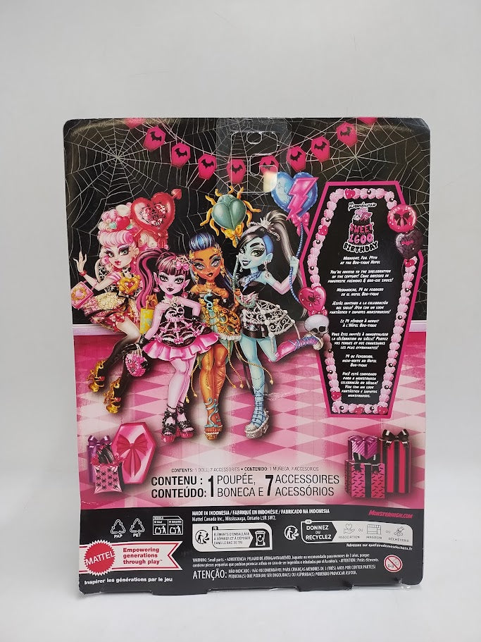 Monster High Scary Sweet Birthday Draculaura Doll in Party Dress SEE DETAILS