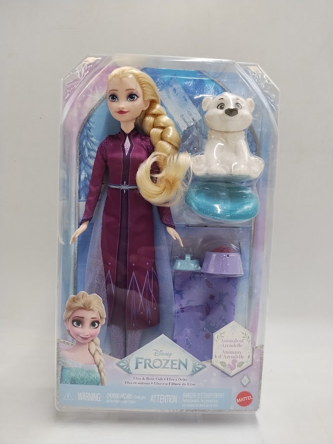 Disney Frozen Elsa Doll & Polar Bear Cub Figure SEE DETAILS