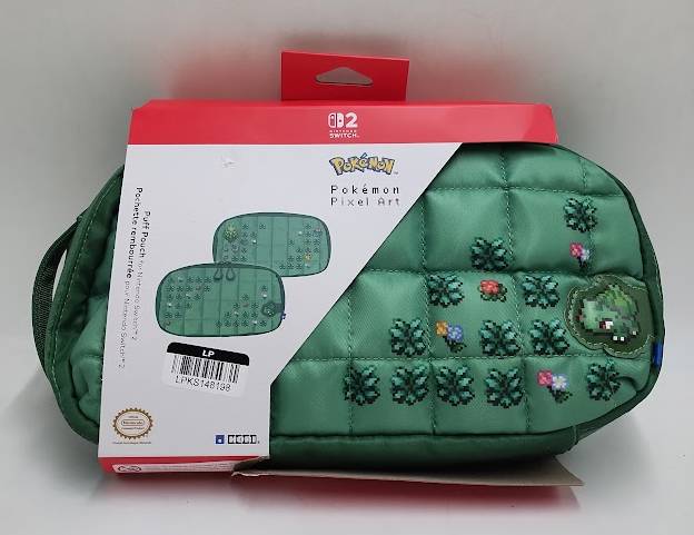 HORI Puff Pouch (Pokemon Pixel Green) for Nintendo Switch 2 SEE DETAILS