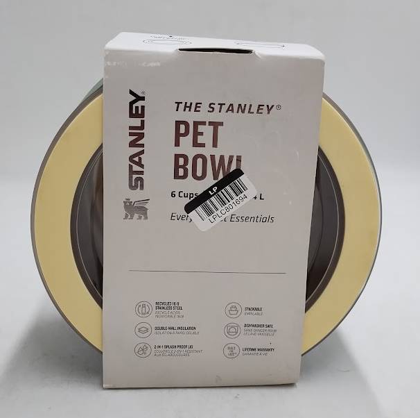 Stanley 6 Cup Stainless Steel Pet Bowl - Green Western READ DESCRIPTION