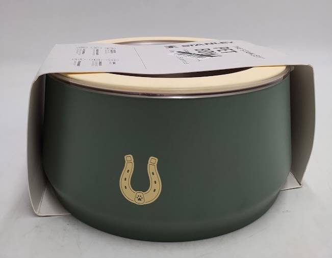 Stanley 6 Cup Stainless Steel Pet Bowl - Green Western READ DESCRIPTION
