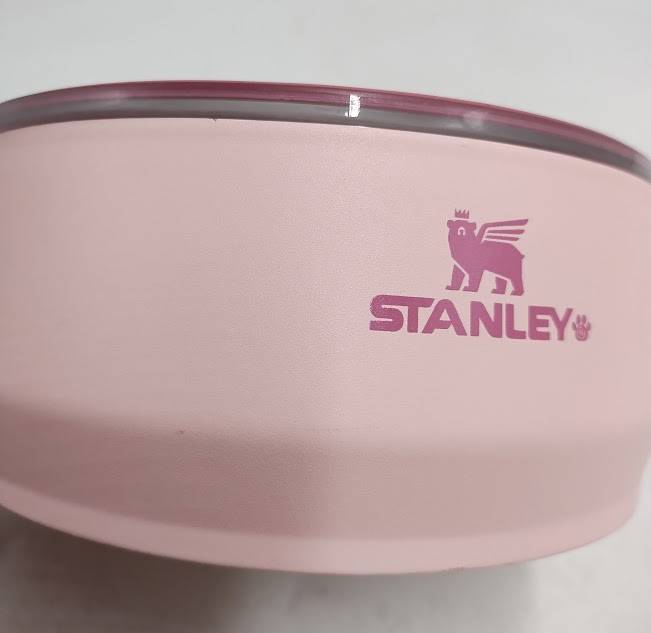 Stanley 3 Cup Stainless Steel Pet Bowl - Pink Dogwood Western READ DESCRIPTION