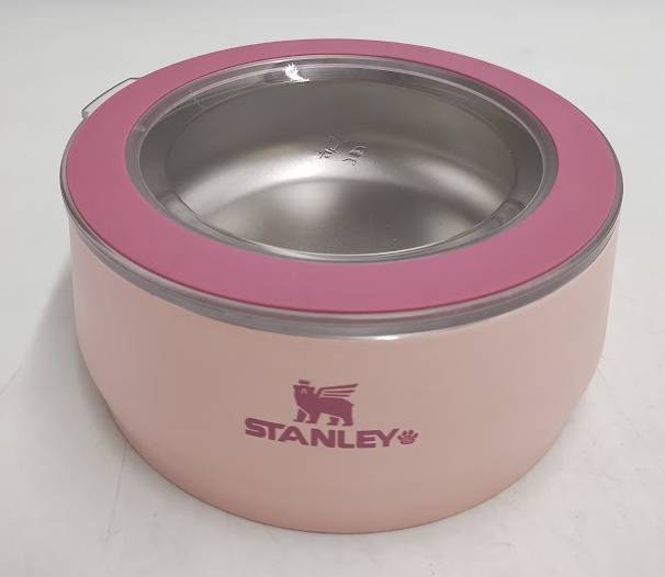 Stanley 3 Cup Stainless Steel Pet Bowl - Pink Dogwood Western READ DESCRIPTION