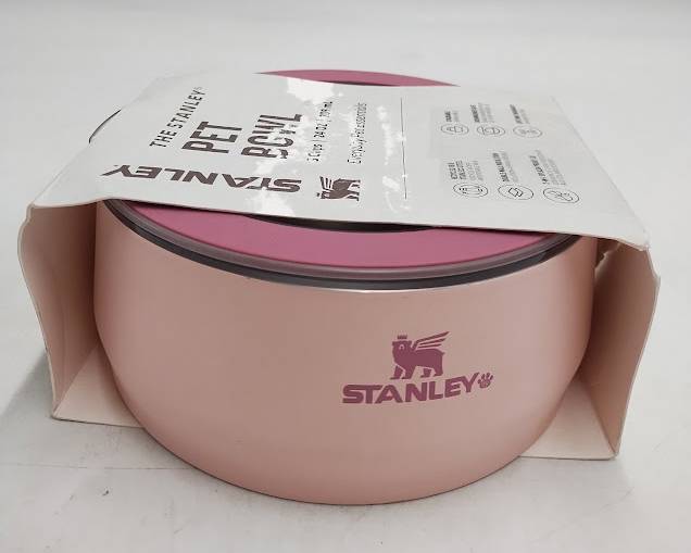 Stanley 3 Cup Stainless Steel Pet Bowl - Pink Dogwood Western READ DESCRIPTION