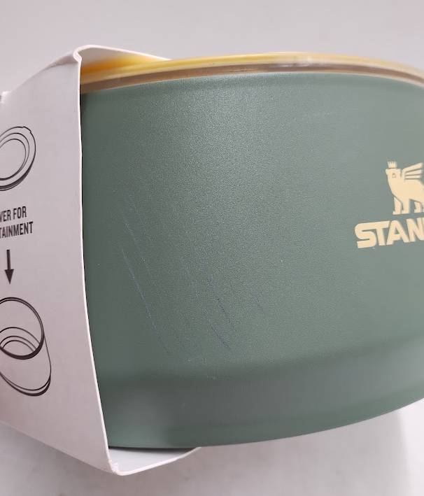 Stanley 6 Cup Stainless Steel Pet Bowl - Green Western READ DESCRIPTION