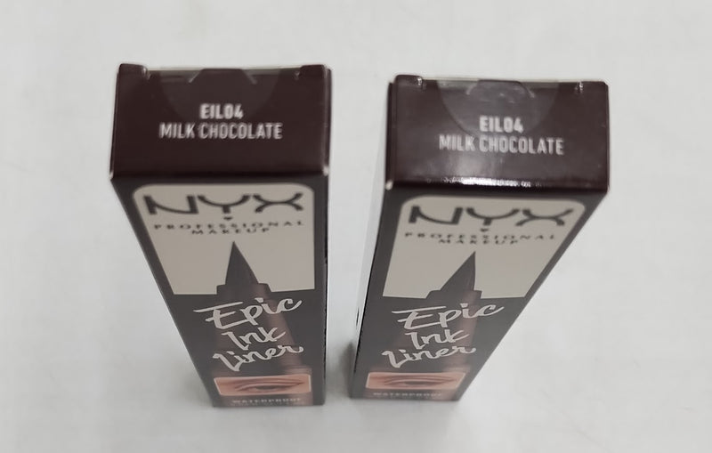 LOT OF 2!! NYX Professional Makeup Epic Ink Liner - Milk Chocolate - 0.03 fl oz