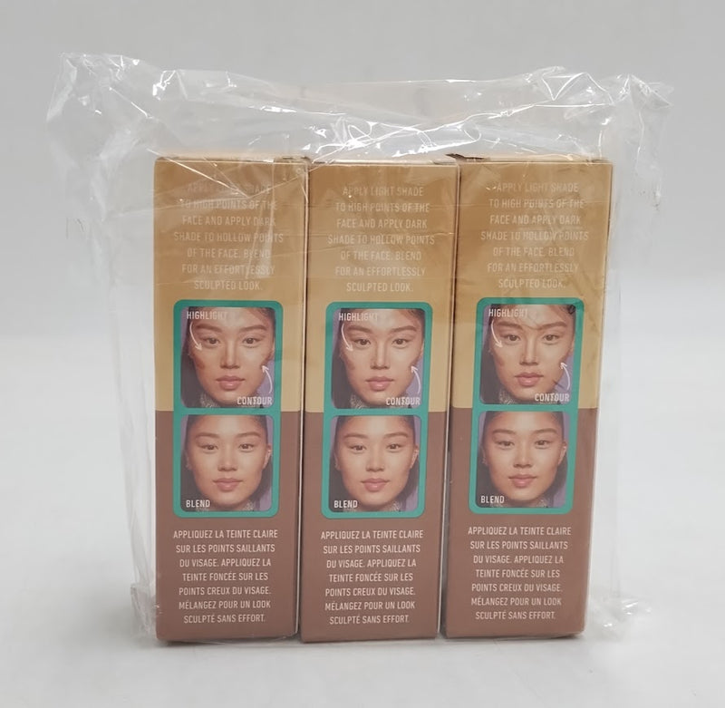 LOT OF 3!! NYX Wonder Stick 2-in-1 Highlight & Contour Universal Light 0.28oz