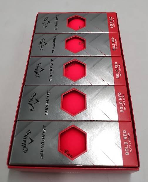 Callaway Superfast Golf Balls - Red : 15 BALLS TOTAL