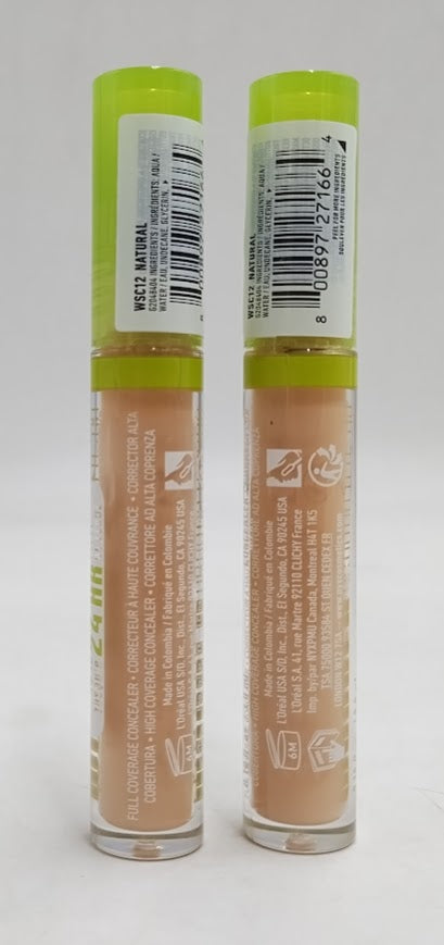 LOT OF 2 NYX Wonder Snatch Concealer 24H Lifting&Brightening 12 Natural 0.1 floz
