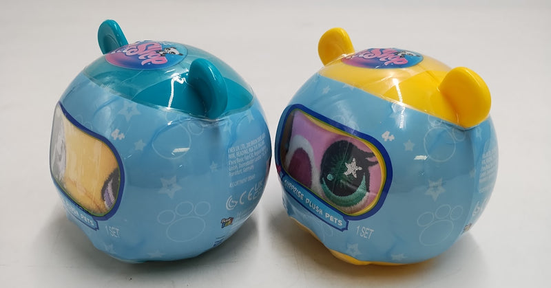 LOT OF 2!!! Littlest Pet Shop Surprise Reveal Collectible Plush Pets