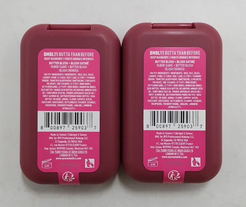 LOT OF 2!!! NYX Professional Makeup Buttermelt Blush -Butta Than Before - 0.17oz