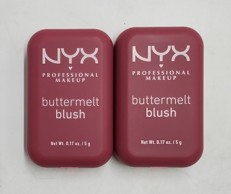 LOT OF 2!!! NYX Professional Makeup Buttermelt Blush -Butta Than Before - 0.17oz