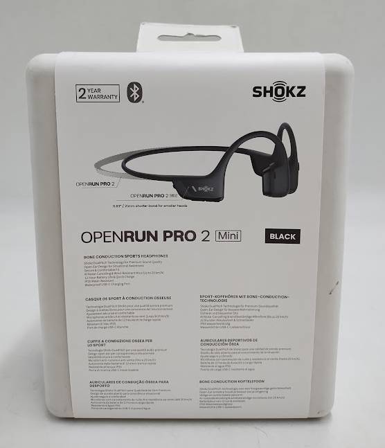 Shokz OpenRun Pro 2 Mini Bluetooth Wireless Headphones - Black S821-MN-BK-US