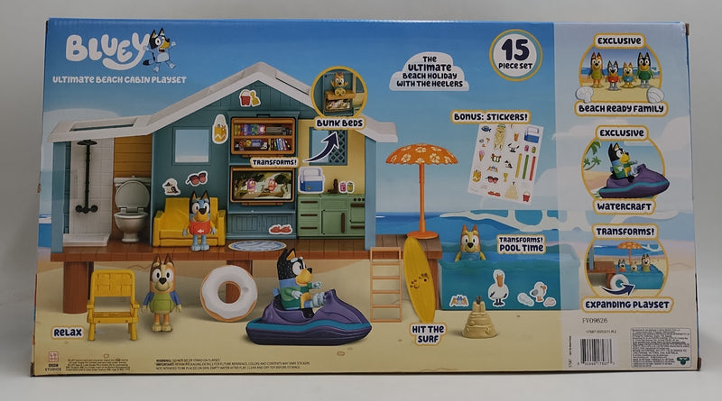 Bluey's Ultimate Beach Cabin Playset SEE DETAILS (LOCAL PICKUP ONLY)