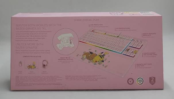 Razer Ornata V3 Tenkeyless -Pikachu Eevee Edition **BRAND NEW, OPEN BOX**