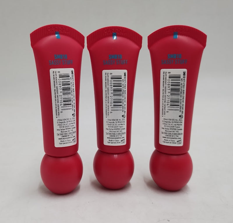 LOT OF 3!!! NYX Smushy Soft Matte Tinted Lip Balm - Sassy Stuff - 0.27 fl oz