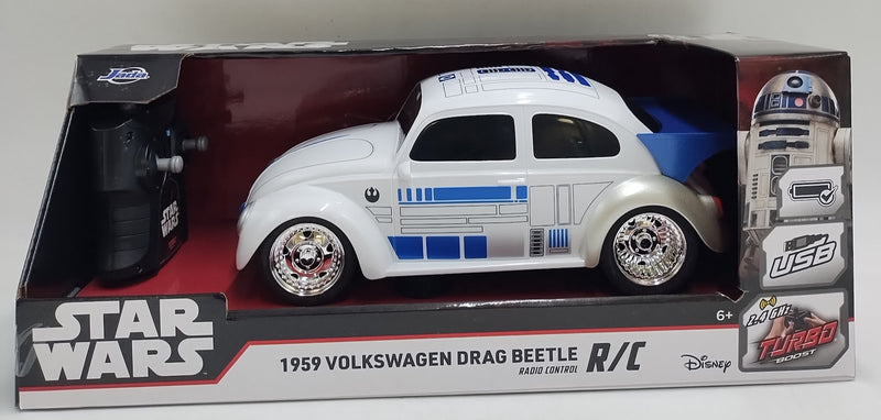 Hollywood Rides Star Wars R2D2 VW Beetle Remote Control Vehicle 1:16 Scale