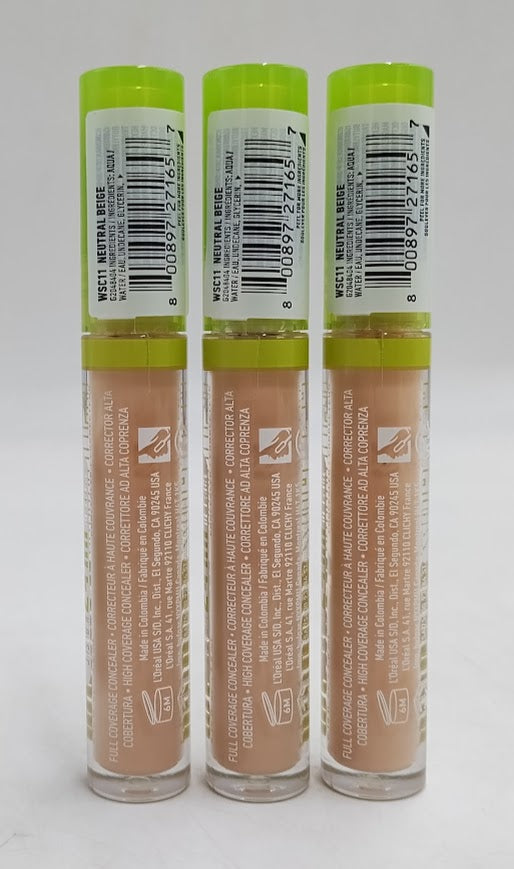 LOT OF 3! NYX Wonder Snatch Concealer 24H - 11 Neutral Beige