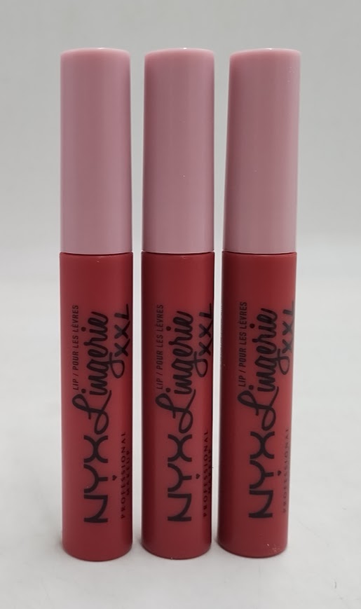 LOT OF 3!!! NYX Lip Lingerie XXL Smooth Matte Liquid Lipstick - 07 Warm Up