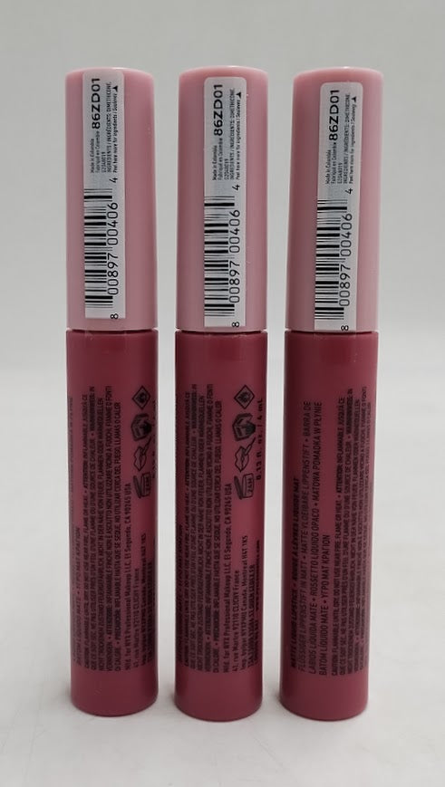 LOT OF 3!!! NYX Lip Lingerie XXL Smooth Matte Liquid Lipstick -15 Pushd Up