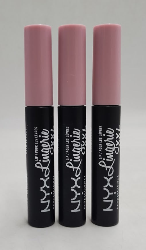 LOT OF 3!!! NYX Lip Lingerie XXL Smooth Matte Liquid Lipstick - Naughty Noir