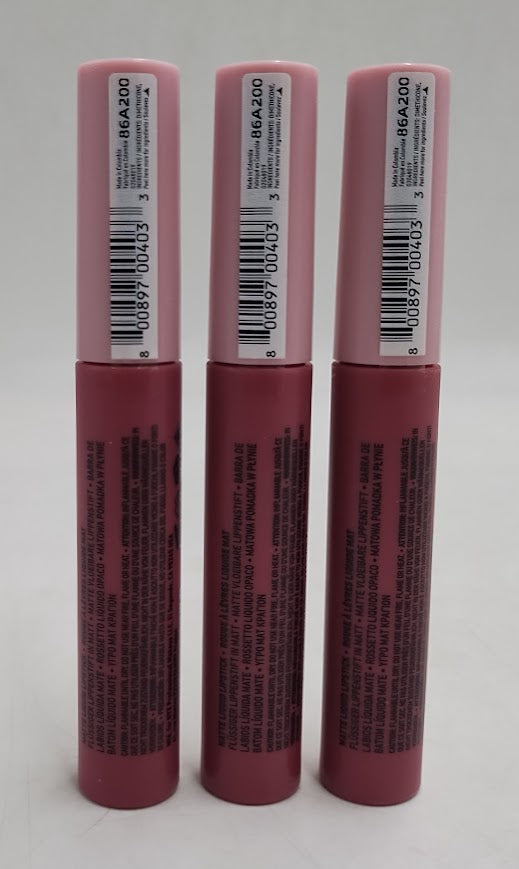 LOT OF 3!!! NYX Lip Lingerie XXL Smooth Matte Liquid Lipstick - 12 Maxx Out
