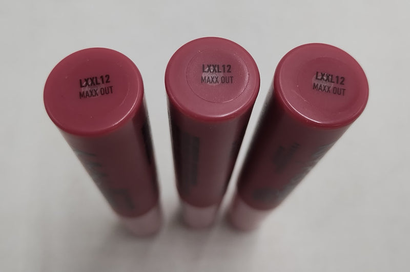 LOT OF 3!!! NYX Lip Lingerie XXL Smooth Matte Liquid Lipstick - 12 Maxx Out